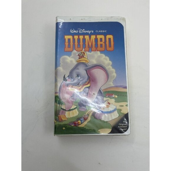 Disney VHS Dumbo 1999 Animated Movie White Clamshell Tape - Picture 1 of 8